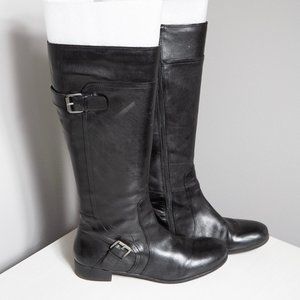 Nine West Ladies Vasookie Riding Boot with Buckles